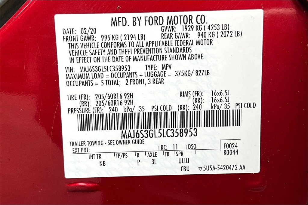 2020 Ford EcoSport SE - Photo 34