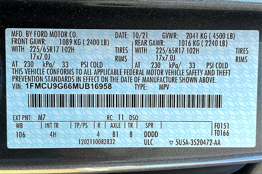 2021 Ford Escape SE - Photo 31